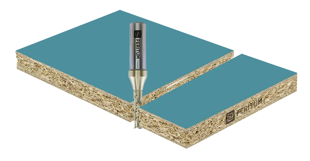 Компрессионная фреза для нестинга ЛДСП на ЧПУ станках