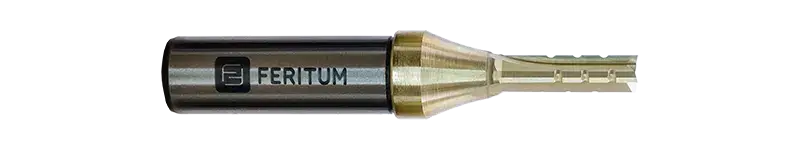 Фреза пазовая прямая со стружколомом 6 мм по ЛДСП, фанере, дереву, МДФ - 3 зуба, рабочая длина 20 мм