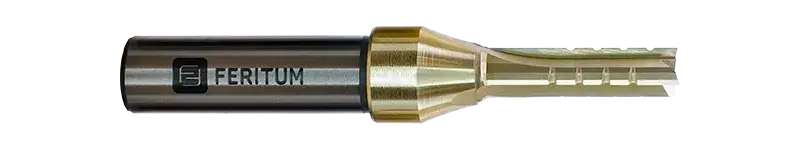 Фреза пазовая прямая со стружколомом 8 мм по ЛДСП, фанере, дереву, МДФ - 3 зуба, рабочая длина 28 мм