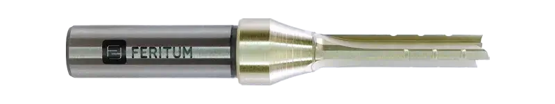 Фреза пазовая прямая со стружколомом 8 мм по ЛДСП, фанере, дереву, МДФ - 3 зуба, рабочая длина 35 мм