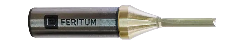 Фреза пазовая прямая 4 мм по дереву, ЛДСП, МДФ, пластику - 3 зуба, рабочая длина 20 мм