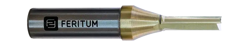 Фреза пазовая прямая 6 мм по дереву, ЛДСП, МДФ, пластику - 3 зуба, рабочая длина 20 мм