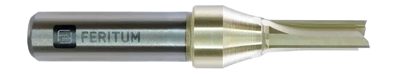 Фреза пазовая прямая 8 мм по дереву, ЛДСП, МДФ, пластику - 3 зуба, рабочая длина 22 мм