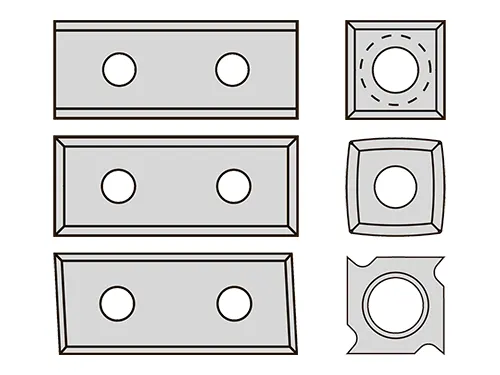 Ножи твердосплавные сменные стандартные