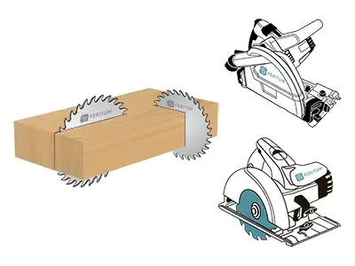 Пильные диски для ручной циркулярной и погружной пилы для продольного и поперечного пиления дерева универсальные