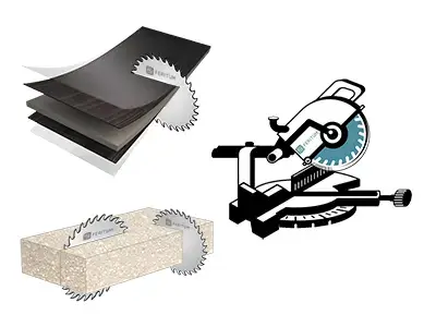 Пильные диски для торцовочной пилы для HPL, ламината и искусственного камня