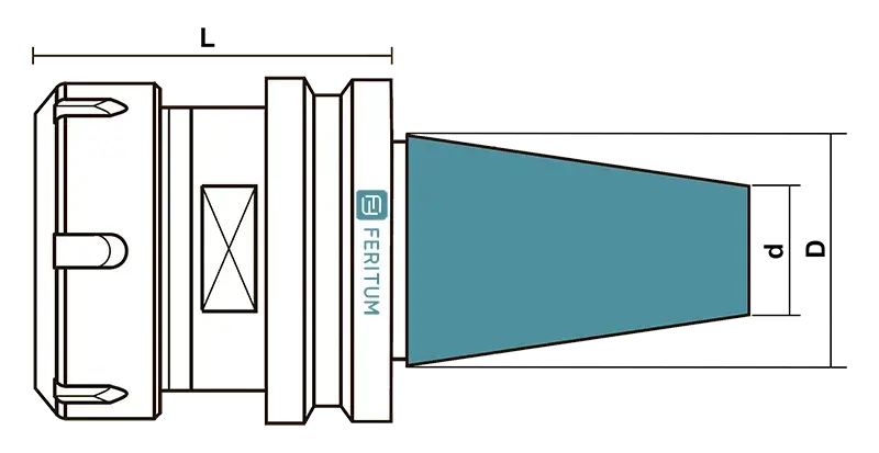 Конусность патрона ISO30