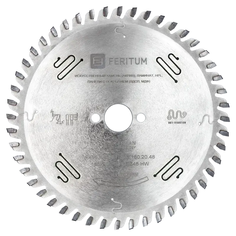 496308 Пильный диск для HPL, ламината и искусственного камня для погружной пилы Festool TS 55 | Feritum