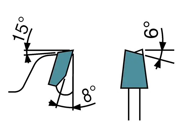 Углы заточки подрезного диска для пильного центра ЧПУ