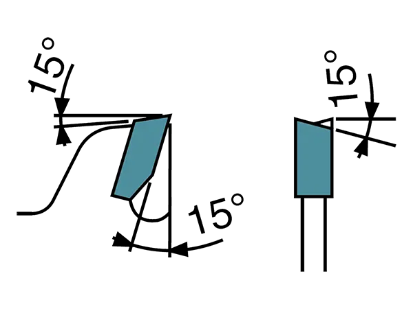 Углы заточки универсального пильного диска для продольного и поперечного пиления дерева